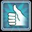 An achievement card