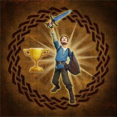 An achievement card