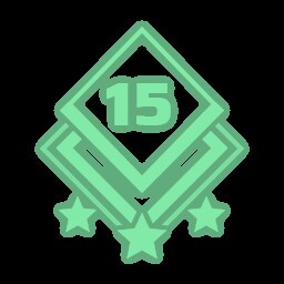 An achievement card