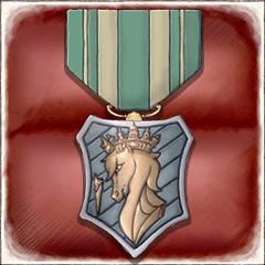 An achievement card