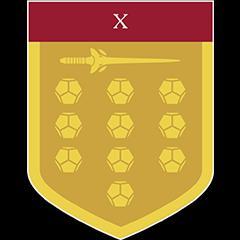 An achievement card