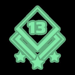 An achievement card