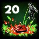 An achievement card