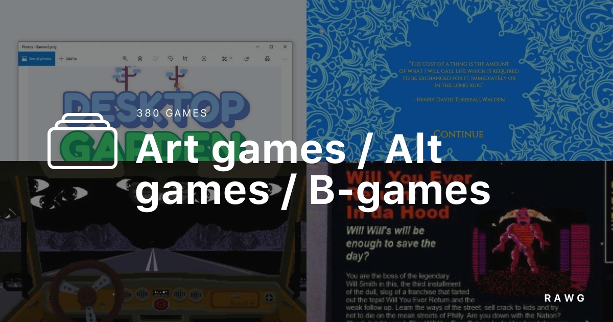 Art Games / Alt Games / B-games - A List Of Games By Krai On RAWG