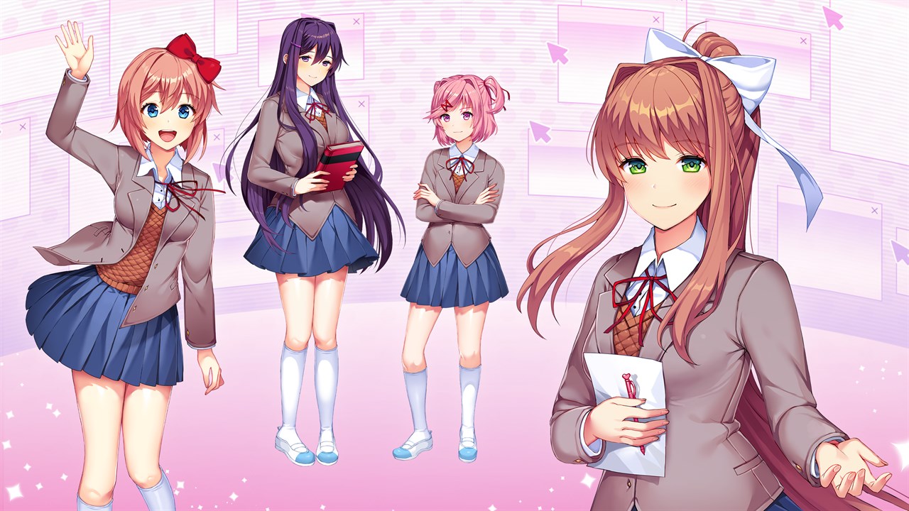 doki doki literature club - online puzzle