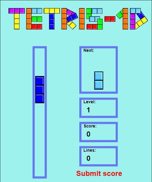 Tetris-1D
