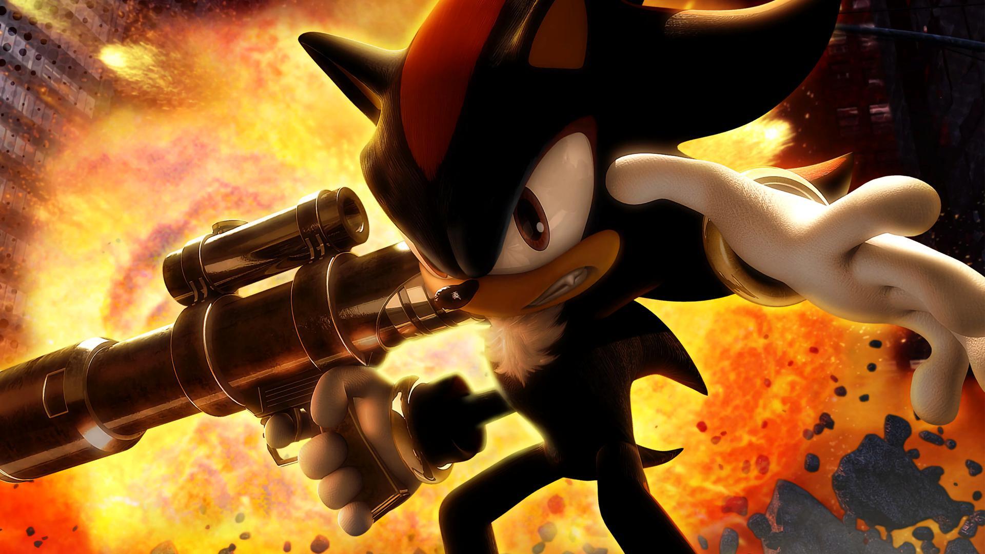 Shadow the Hedgehog (with machine gun and shooting fx) - Free