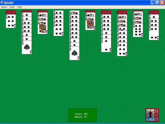 Microsoft Spider Solitaire 