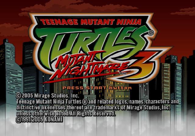 日本未発売　TMNT3 mutant nightmare DS