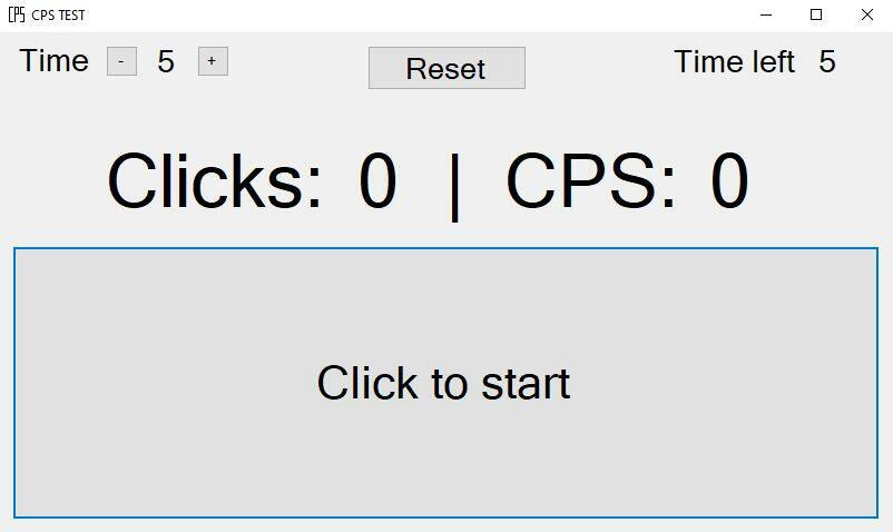 60 Second CPS Test - ClicksPerSecond