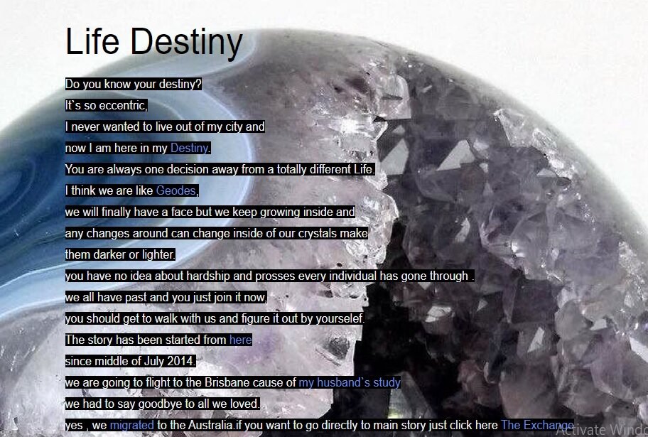 Destiny life