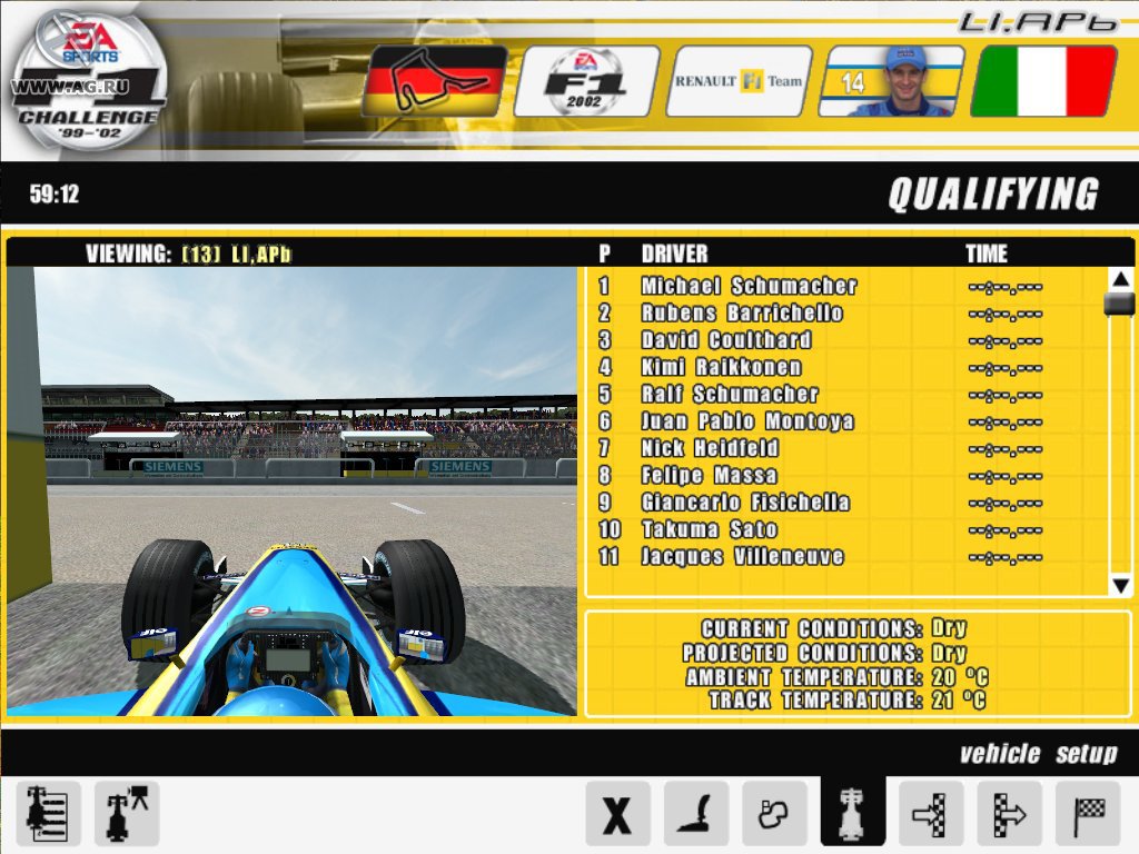 F1 Challenge '99-'02 para PC (2003)