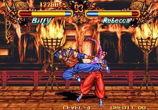 Double Dragon (Neo Geo/Arcade) Playthrough as Billy 