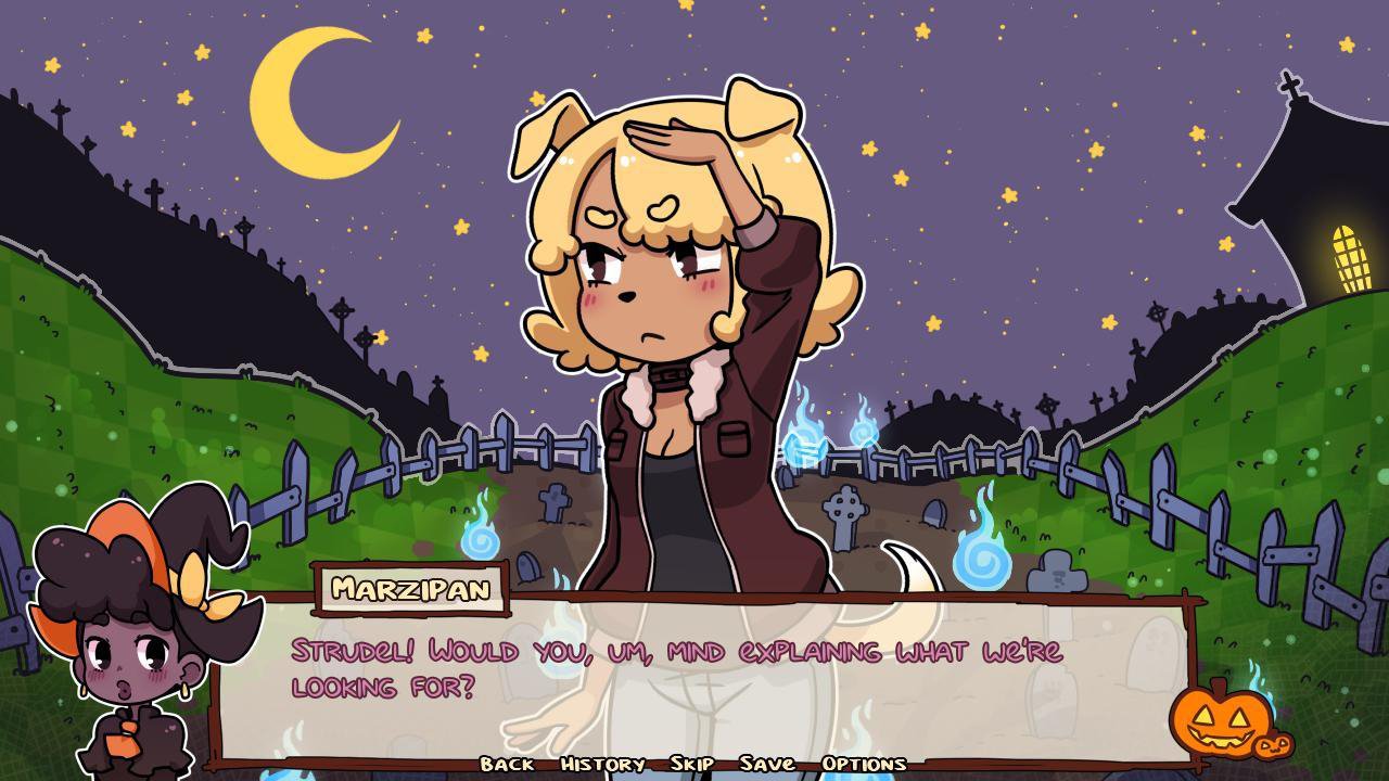 First Kiss at a Spooky Soiree (Visual Novel Game) 