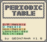Periodic Table [Game Boy] screenshot, image №2943080 - RAWG