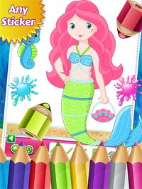 Mermaid Princess Colorbook Drawing to Paint Coloring Game for Kids screenshot, image №1632764 - RAWG