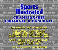 Sports Illustrated: Championship Football & Baseball screenshot, image №752028 - RAWG