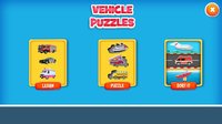 Vehicle Puzzles for Toddlers screenshot, image №1580011 - RAWG