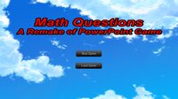 Math Questions: a Remake of PowerPoint Game screenshot, image №3415654 - RAWG