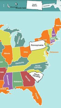 USA Map Puzzle screenshot, image №1438324 - RAWG