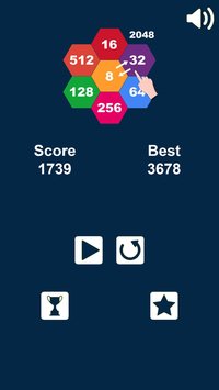 Hexagons 2048 Puzzle: Swap n Merge Numbers screenshot, image №2385373 - RAWG