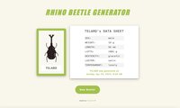 Rhino Beetle Generator screenshot, image №3344492 - RAWG