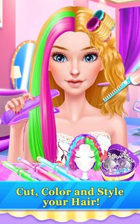 Hair Stylist Fashion Salon ❤ Rainbow Unicorn Hair screenshot, image №1592860 - RAWG