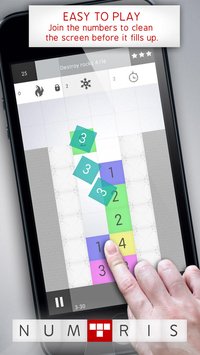 Numtris: best addicting logic number game with cool multiplayer split screen mode to play between two good friends. Including simple but challenging numeric puzzle mini games to improve your math skil screenshot, image №67418 - RAWG
