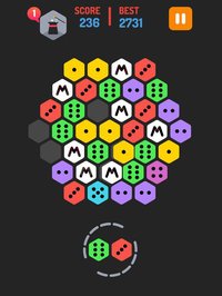 Merge Blocks - Merging hexagon puzzle fun game, rotate and merged screenshot, image №2035128 - RAWG