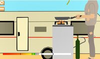 Caravan Man Flipping Omelette screenshot, image №2687854 - RAWG