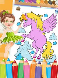 Little Unicorn Colorbook Drawing to Paint Coloring Game for Kids screenshot, image №1632914 - RAWG