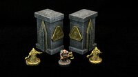 Dwarven Door with LED Runes and Modular Pillars screenshot, image №2462568 - RAWG