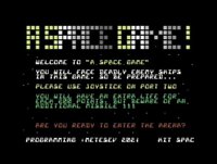 A Space Game (Commodore 64, C64) screenshot, image №3205489 - RAWG