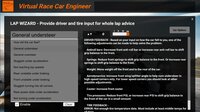 Virtual Race Car Engineer 2020 screenshot, image №3958951 - RAWG