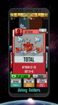 Galaxy Raiders Cards - offline space card game screenshot, image №2290819 - RAWG