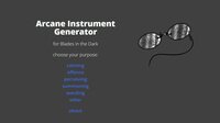 Arcane Implement Generator for Blades in the Dark screenshot, image №2701252 - RAWG