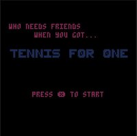 Tennis For One (Dr-Doctor) screenshot, image №2846468 - RAWG