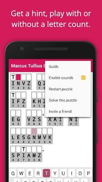 Cryptogram Cryptoquote Puzzle screenshot, image №1485430 - RAWG