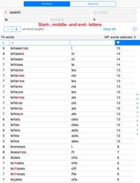 Words Finder Wordfeud Español/Spanish - find the best words for Wordfeud, crossword and cryptogram screenshot, image №1606794 - RAWG