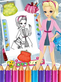 Pretty Girl Fashion Colorbook Drawing to Paint Coloring Game for Kids screenshot, image №1632753 - RAWG