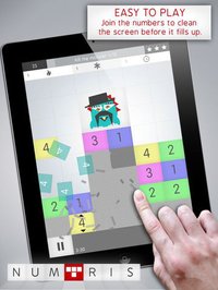 Numtris: best addicting logic number game with cool multiplayer split screen mode to play between two good friends. Including simple but challenging numeric puzzle mini games to improve your math skil screenshot, image №2061232 - RAWG