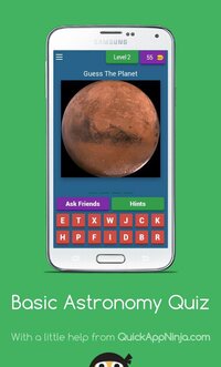 Basic Astronomy Quiz screenshot, image №2499379 - RAWG