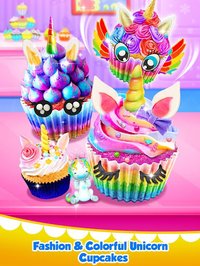 Unicorn Food - Sweet Rainbow Cupcake Desserts screenshot, image №1588410 - RAWG