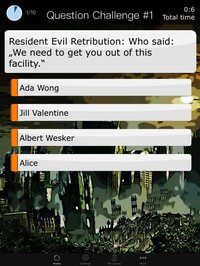 Zombie Quiz App for the Resident Evil Movies screenshot, image №1650052 - RAWG