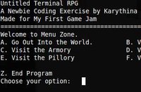 Untitled Proof-of-Effort Terminal RPG screenshot, image №1228871 - RAWG