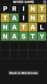 Word Game (itch) (josfeld) screenshot, image №3184653 - RAWG