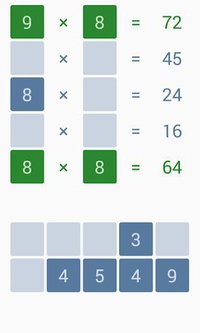 Multiplication table screenshot, image №1562414 - RAWG