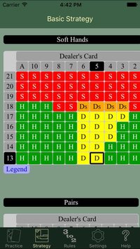 BlackJack 101 Pro - Basic Strategy Trainer screenshot, image №950430 - RAWG