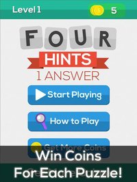 4 Hints 1 Answer - Kids Word Puzzle screenshot, image №1727987 - RAWG