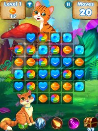 Kitty Crush - puzzle games with cats and candy screenshot, image №2184034 - RAWG
